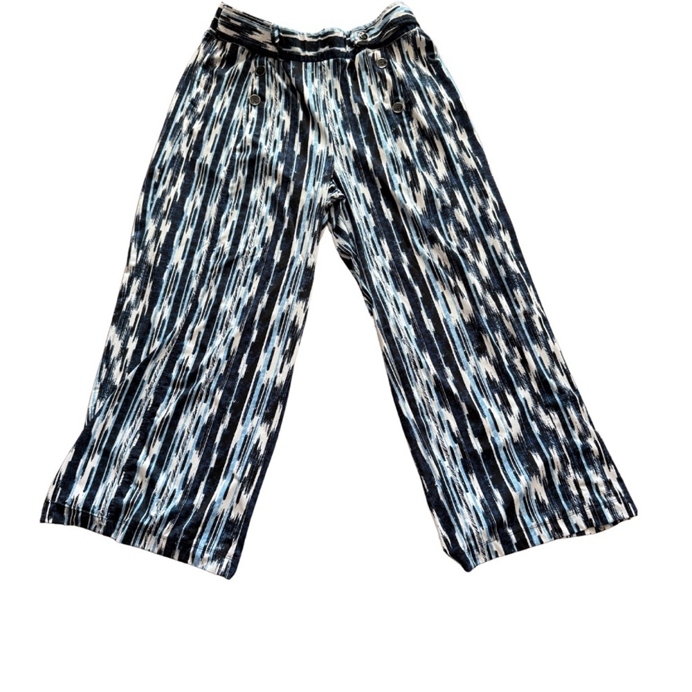 Robert Louis Multicolor Blue & White Pants Size XL –Very Good Preowned Condition